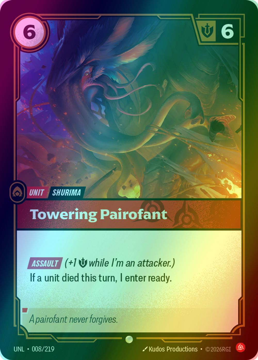 Towering Pairofant - 008/219 [Unleashed] [Foil]