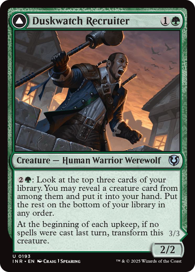 Duskwatch Recruiter // Krallenhorde Howler [193] [Innistrad Remastered] [Non-Foil]