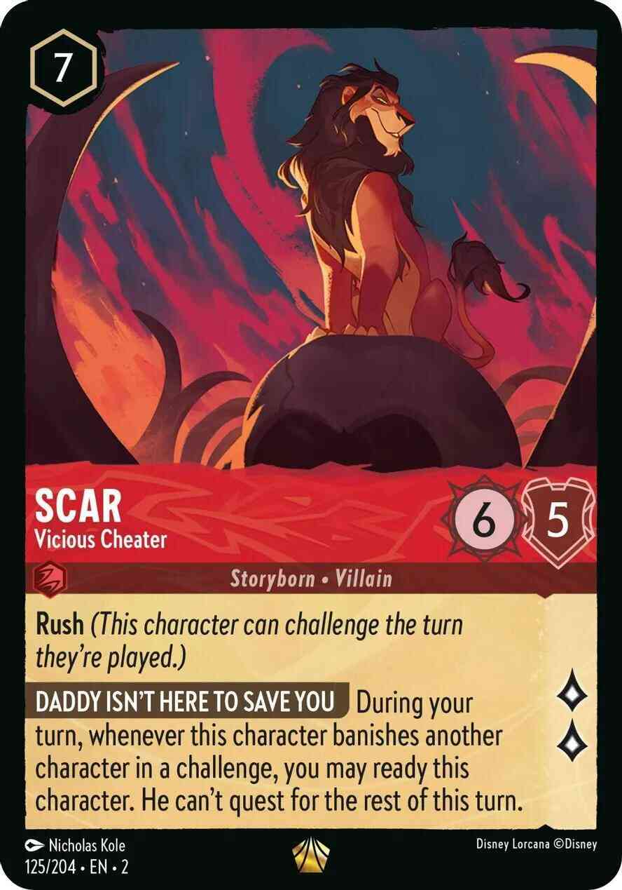 Scar - Vicious Cheater - 125/204 [Rise Of The Floodborn] [Cold Foil]