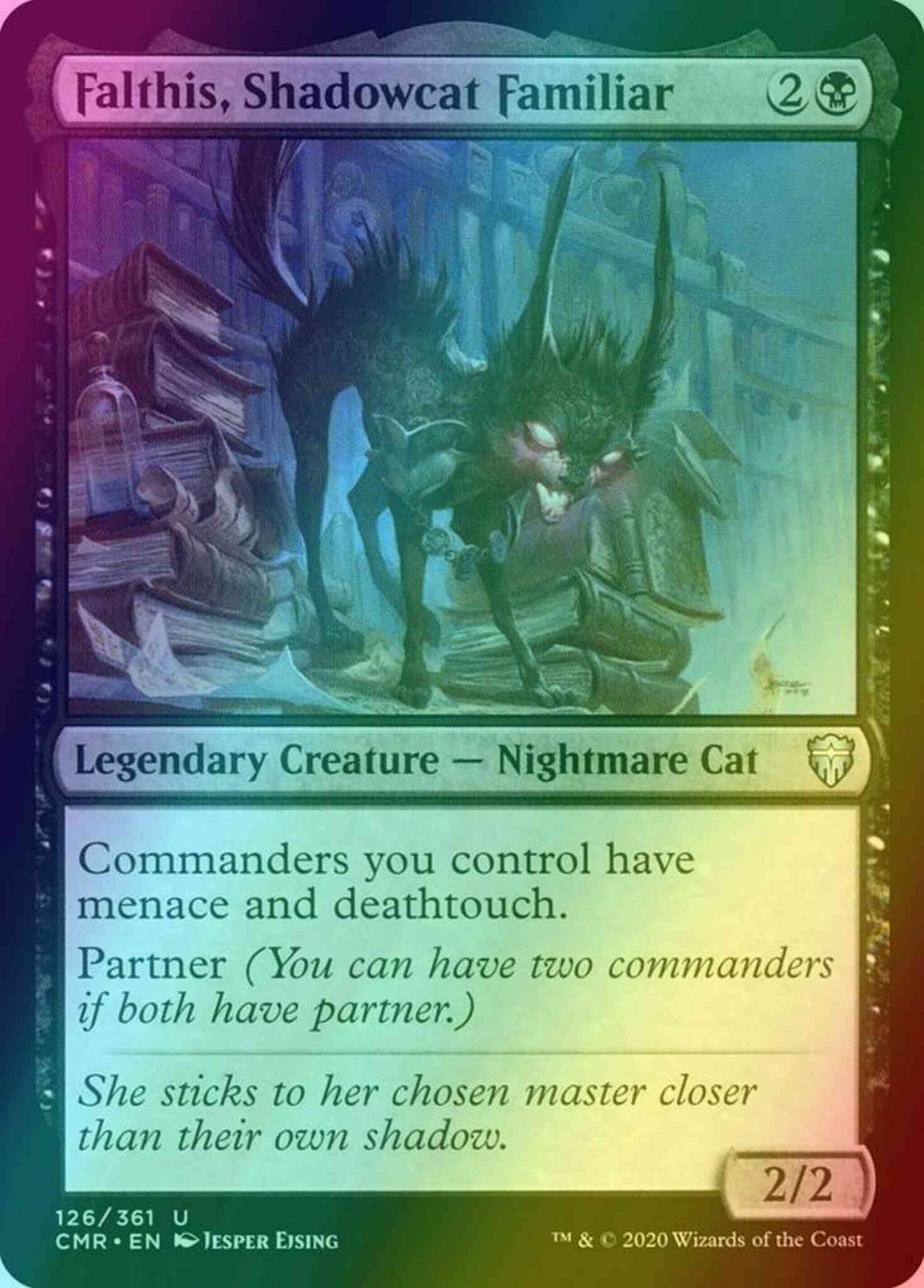 Falthis, Shadowcat Familiar [126] [Commander Legends] [Foil]