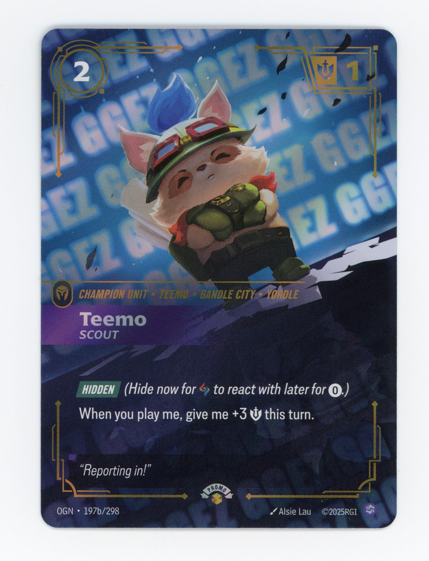 Teemo - Scout — GG EZ|Foil — ID 19235