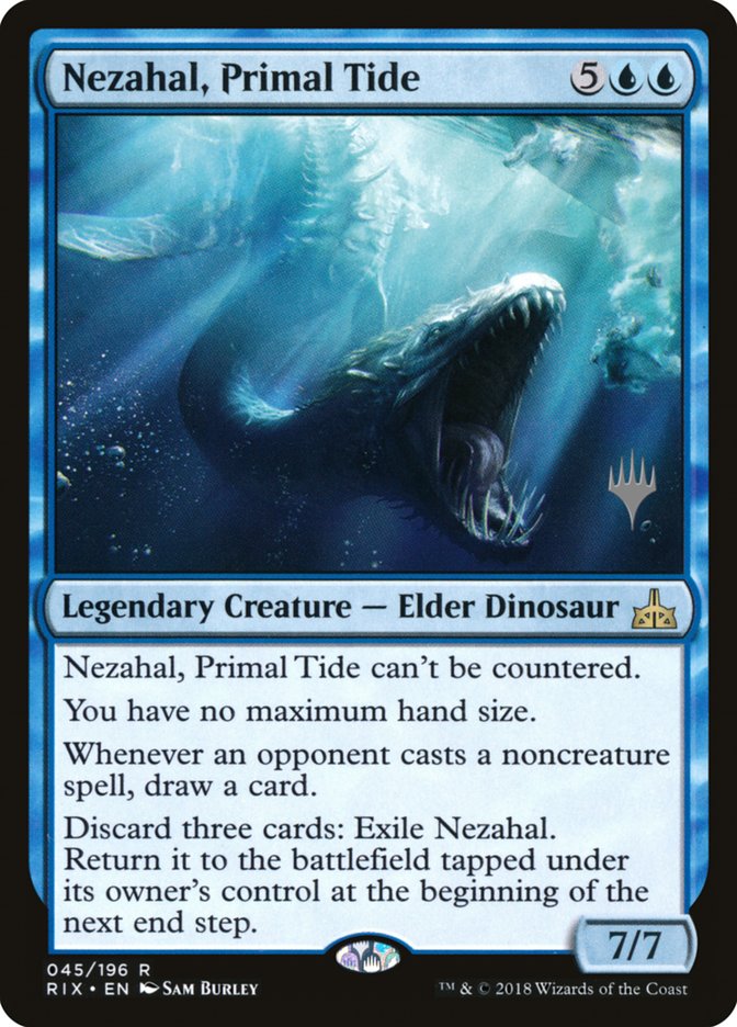 Nezahal, Primal Tide [45p] [Promo Pack] [Rivals of Ixalan Promos] [Non-Foil]