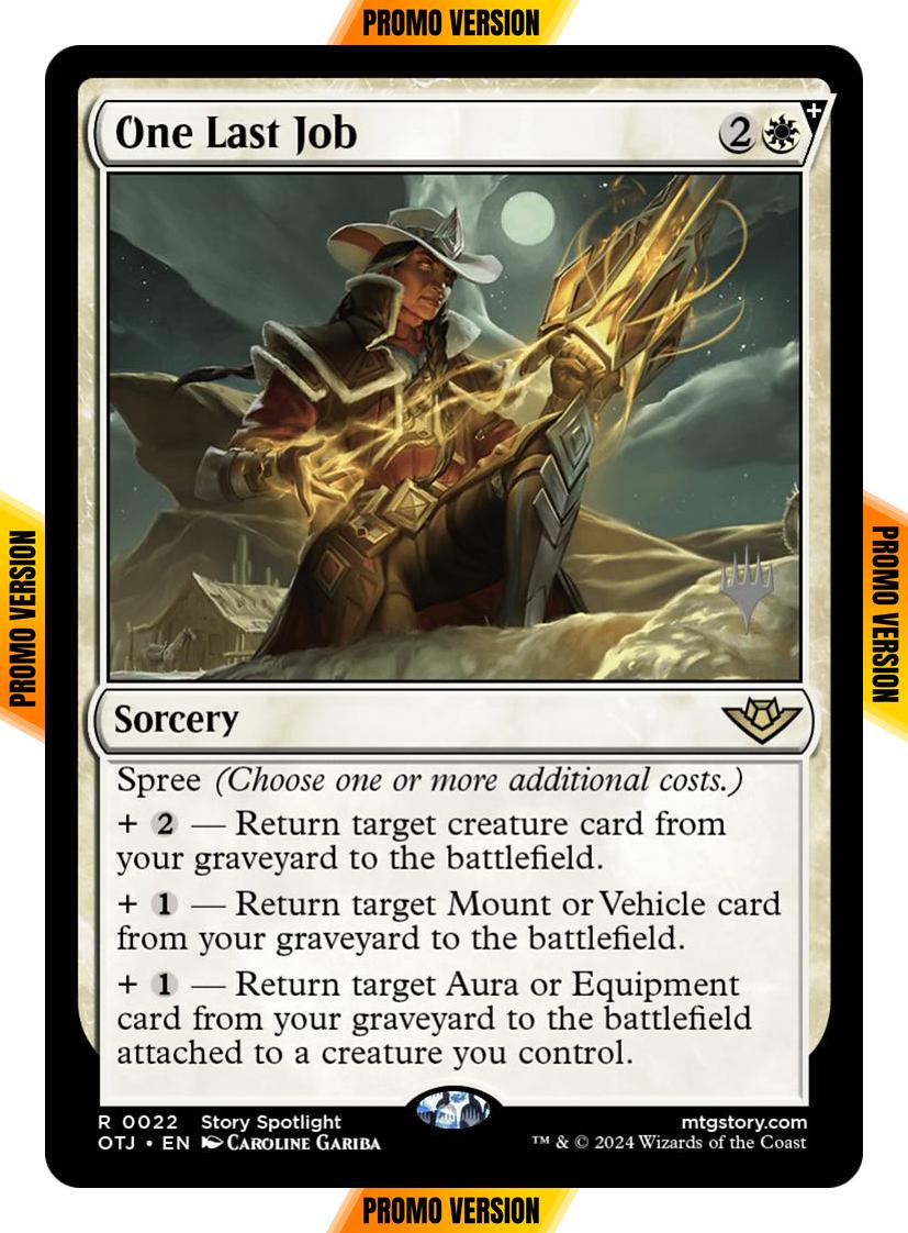 One Last Job [22p] [Promo Pack] [Outlaws of Thunder Junction: Promos] [Non-Foil]
