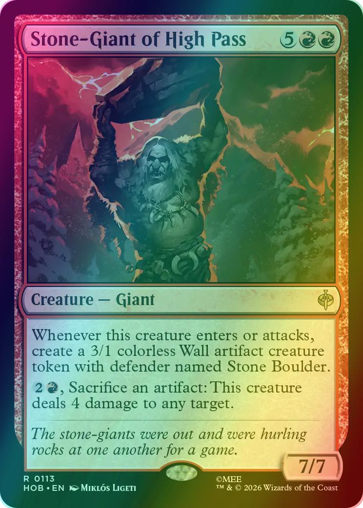 Stone-Giant of High Pass [113] [The Hobbit] [Foil]