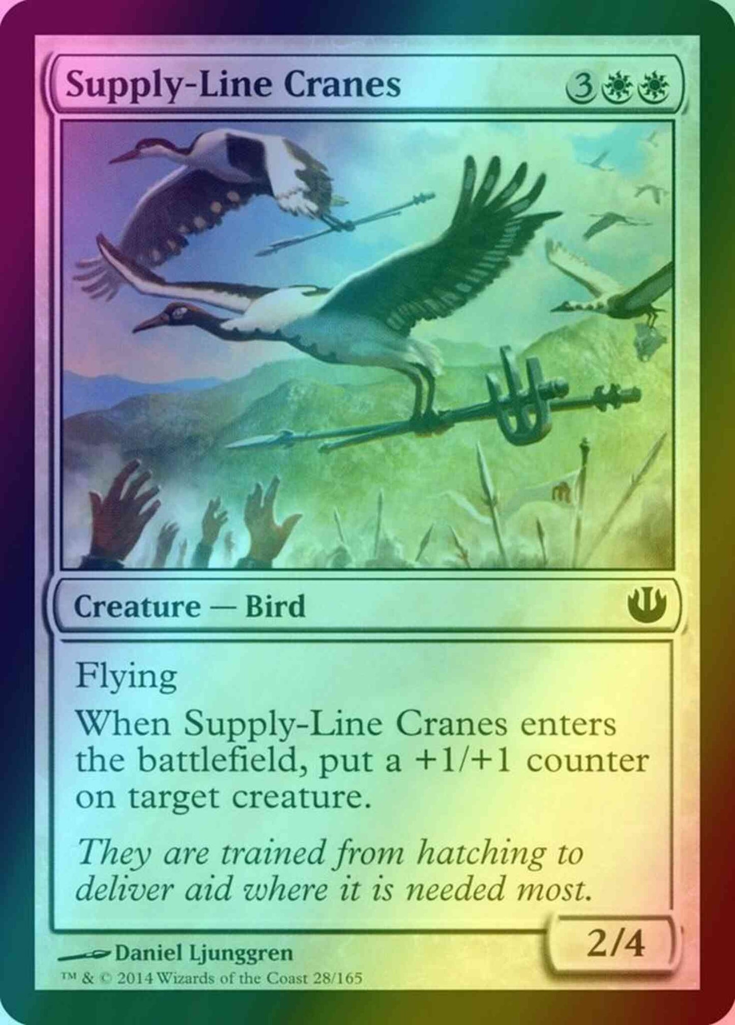 Supply-Line Cranes [28] [Journey into Nyx] [Foil]