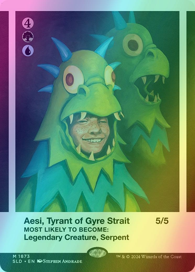 Aesi, Tyrant of Gyre Strait // Aesi, Tyrant of Gyre Strait [1873] [Borderless] [Class of '87] [Secret Lair Drop] [Foil]