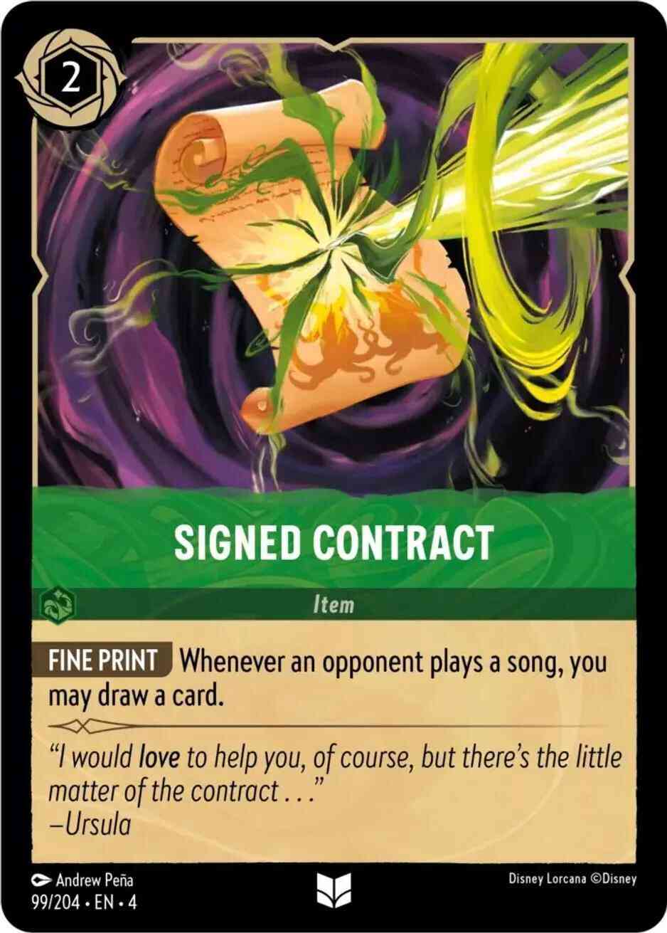 Signed Contract - 99/204 [Ursula's Return] [Cold Foil]