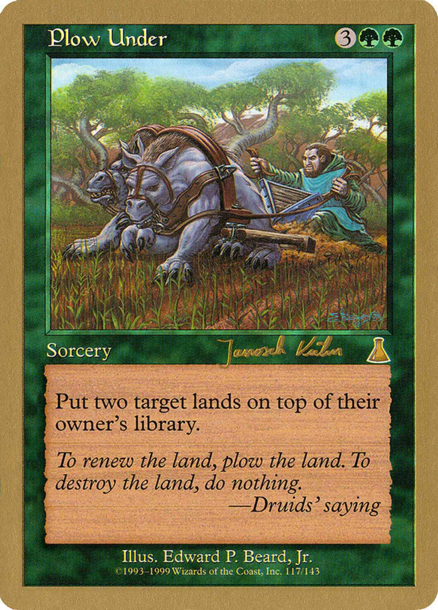 Plow Under [jk117] [World Championship Decks 2000] [Non-Foil]