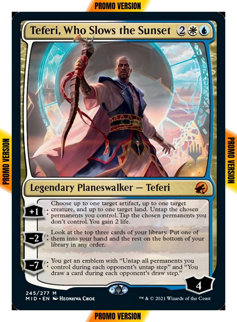 Teferi, Who Slows the Sunset [Promo Pack] [245p] [Innistrad: Midnight Hunt Promos] [Non-Foil]