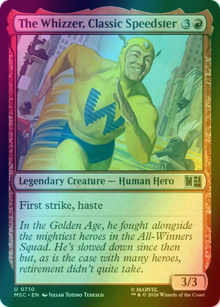 The Whizzer, Classic Speedster [710] [Jumpstart] [Marvel Super Heroes: Commander] [Foil]