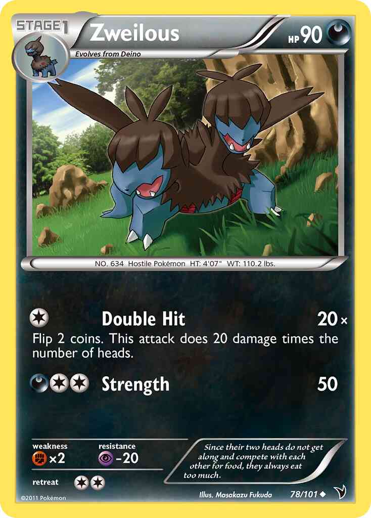 Zweilous - 78/101 - Uncommon [bw3-78] [Reverse Holo]
