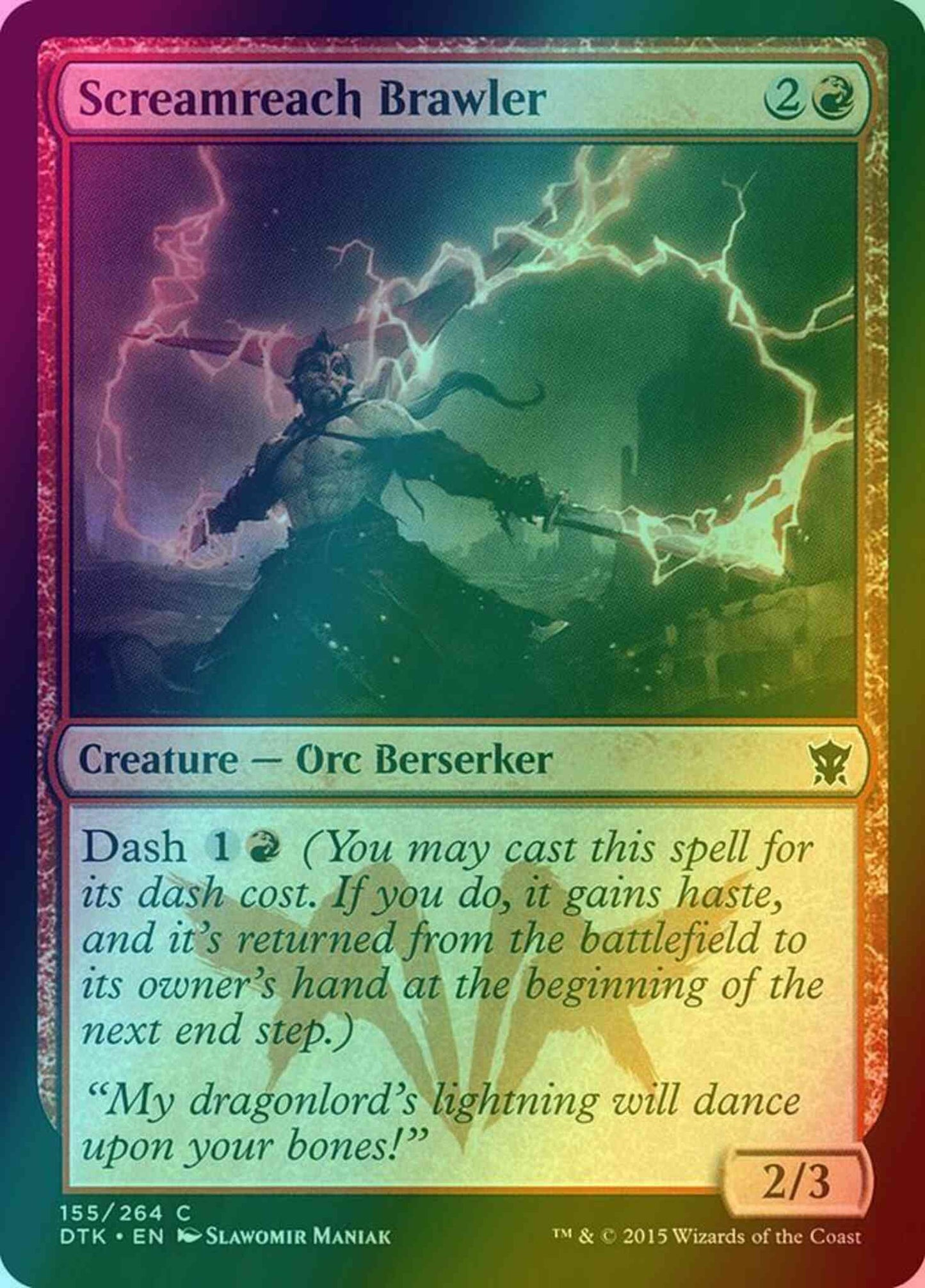Screamreach Brawler [155] [Dragons Of Tarkir] [Foil]