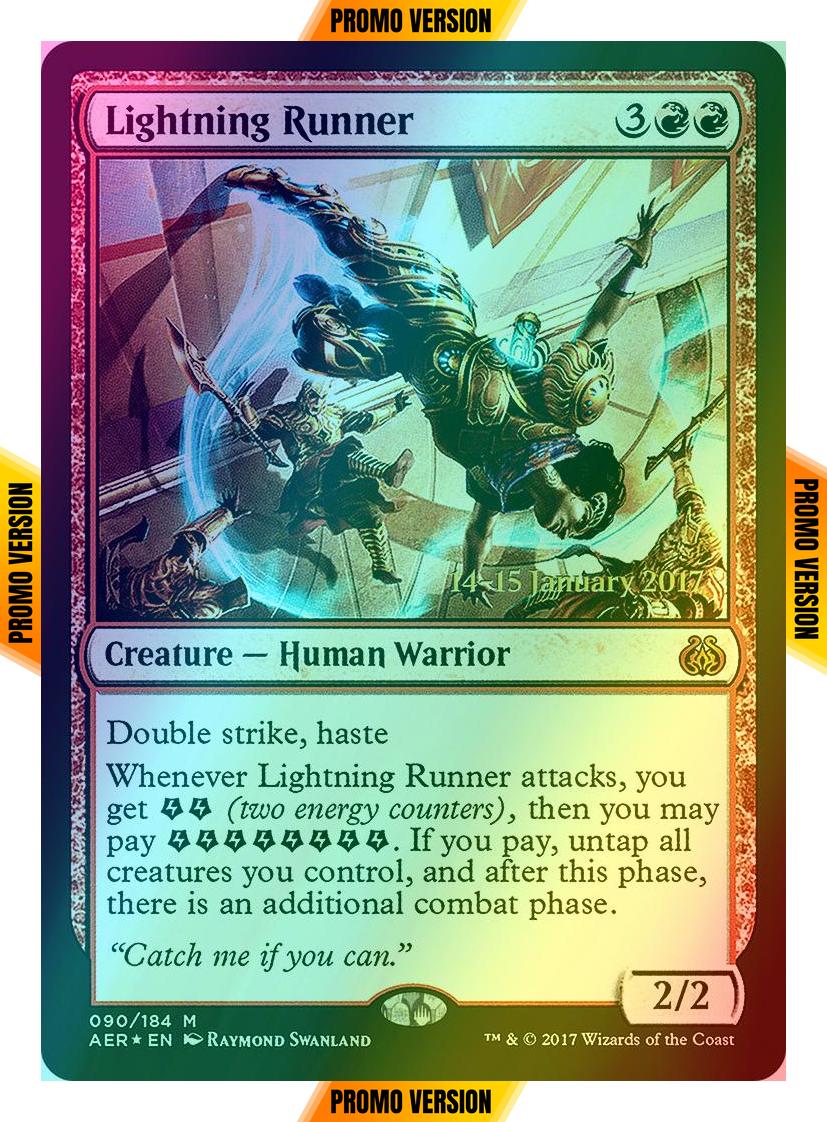Lightning Runner [90s] [Aether Revolt Promos] [Foil]