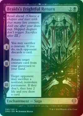 Braids's Frightful Return [85] [Dominaria United] [Foil]