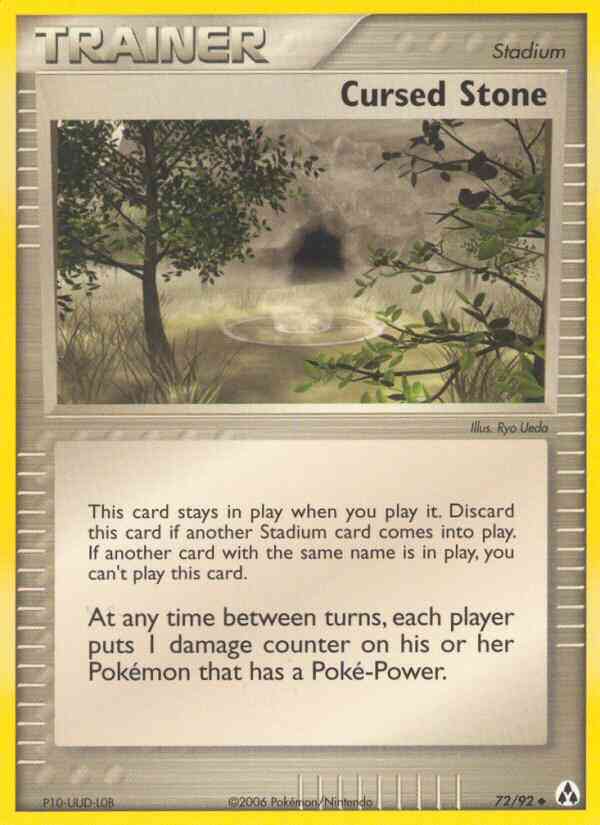 Cursed Stone - 72/92 - Uncommon [ex12-72] [Reverse Holo]