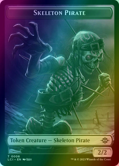 Gnome Token (16) // Skeleton Pirate Token (08) [The Lost Caverns of Ixalan: Tokens] [Foil]