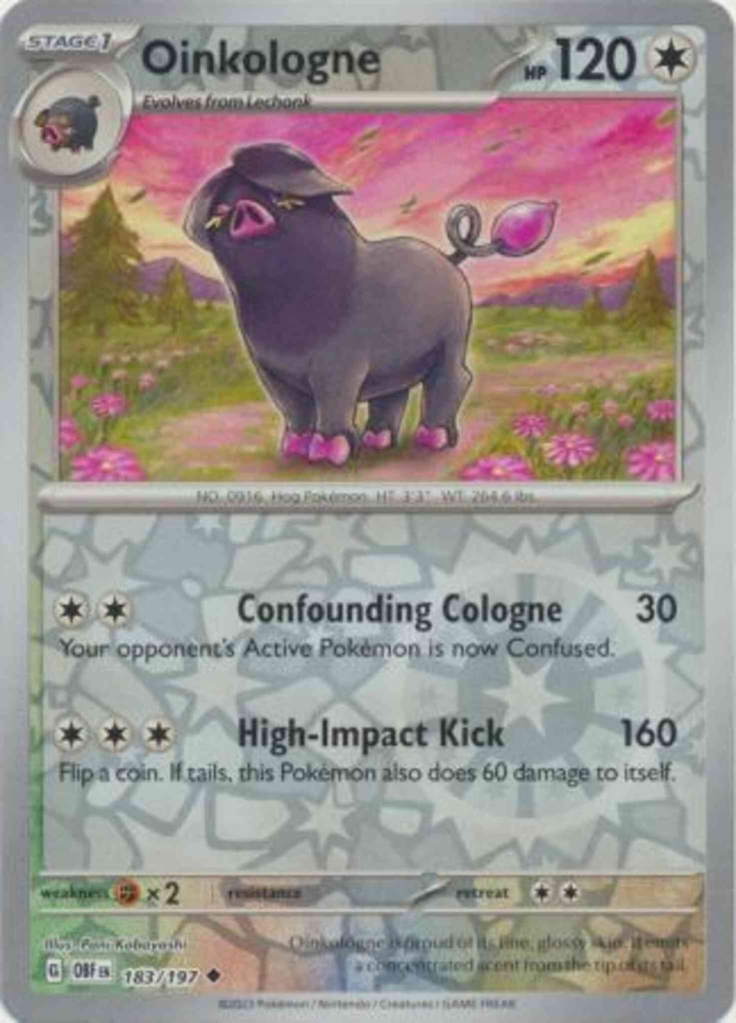 Oinkologne - 183/197 - Uncommon [sv03-183] [Reverse Holo]
