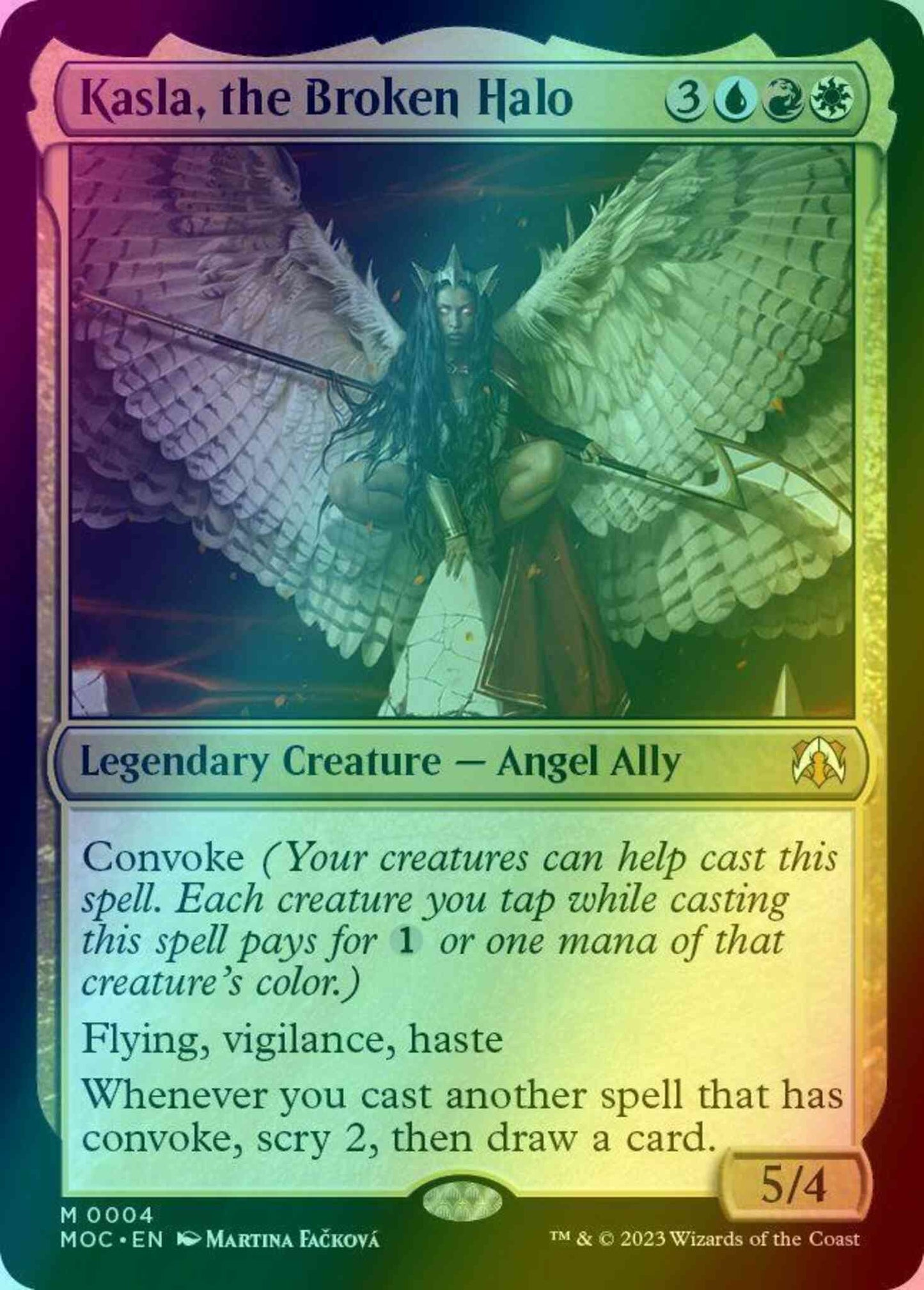 Kasla, the Broken Halo [4] [March of the Machine: Commander] [Foil]  Face  to Face Games