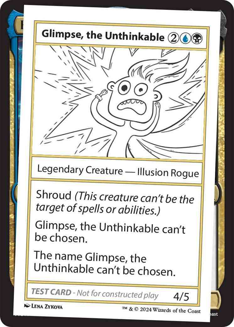 Glimpse, the Unthinkable [355] [Playtest Card] [Mystery Booster 2] [Non-Foil]