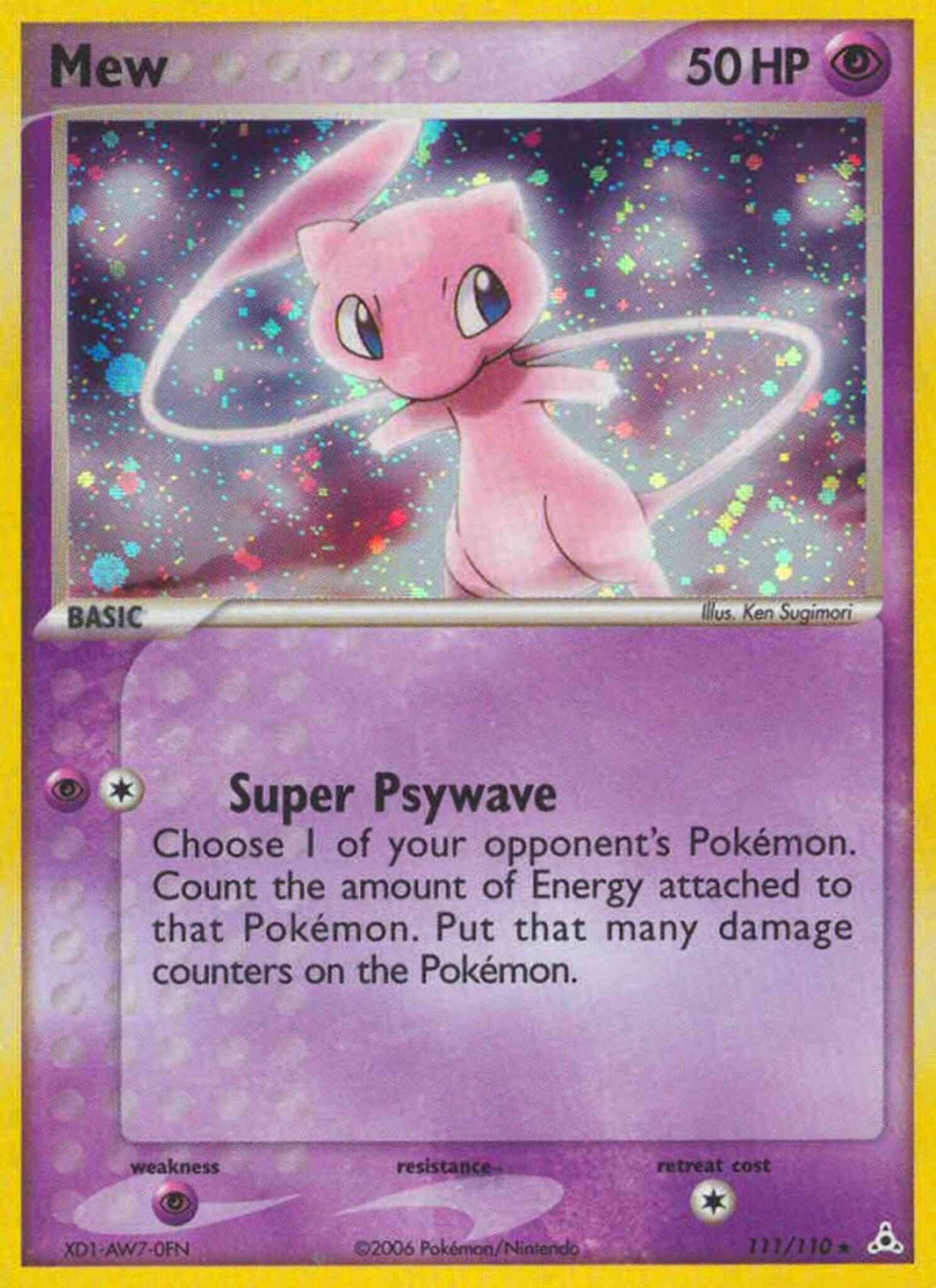 Mew - 111/110 - Rare Holo [ex13-111] [Holo]