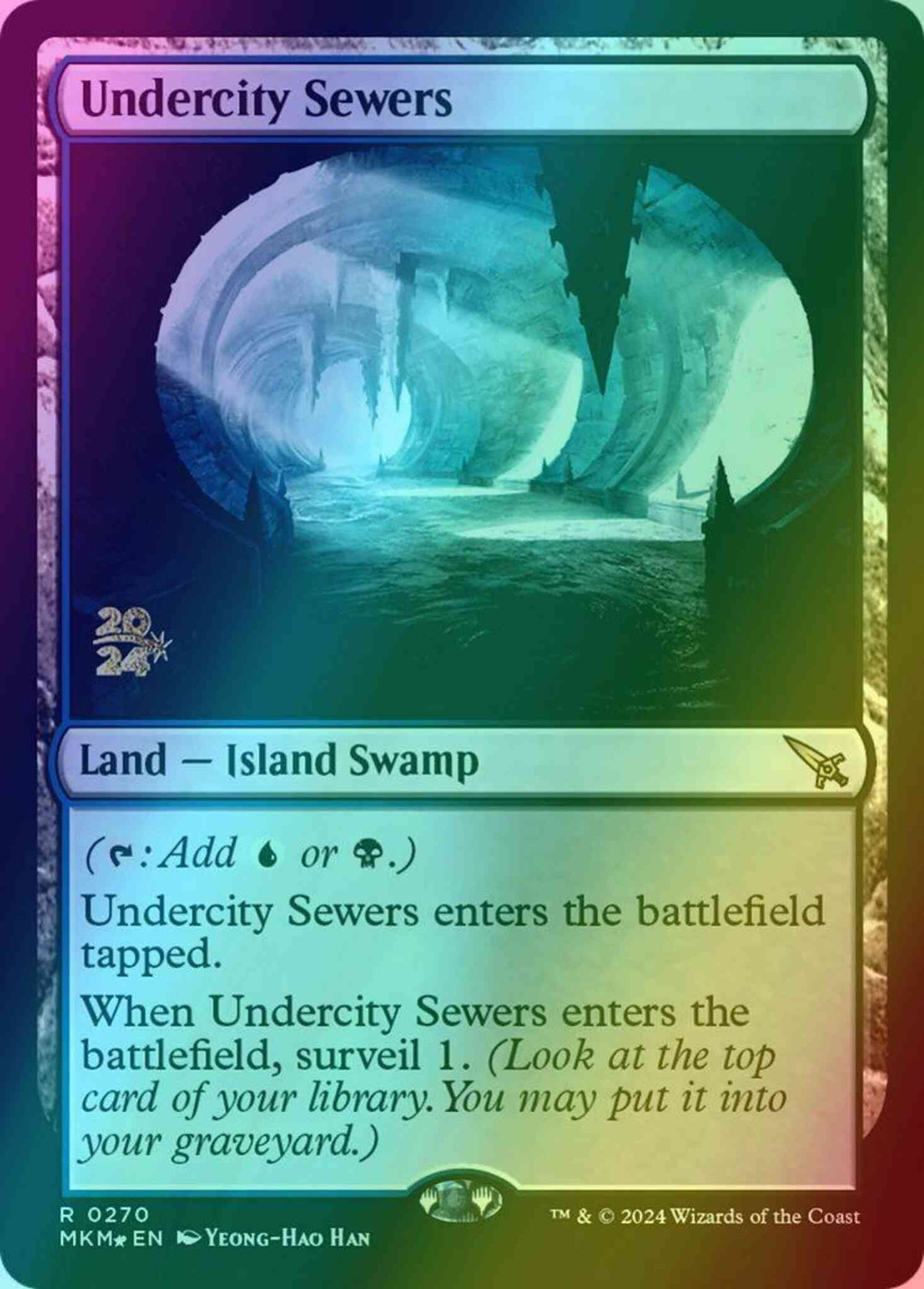 Undercity Sewers [270s] [Prerelease] [Murders at Karlov Manor: Promos] [Foil]