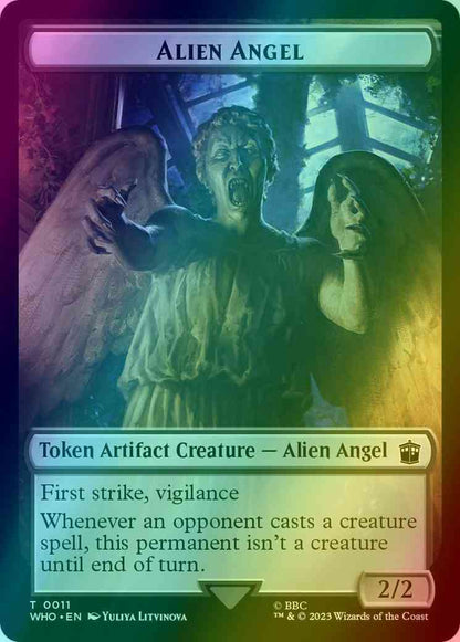 Alien Angel Token (11) // Food Token (27) [Universes Beyond: Doctor Who: Tokens] [Foil]