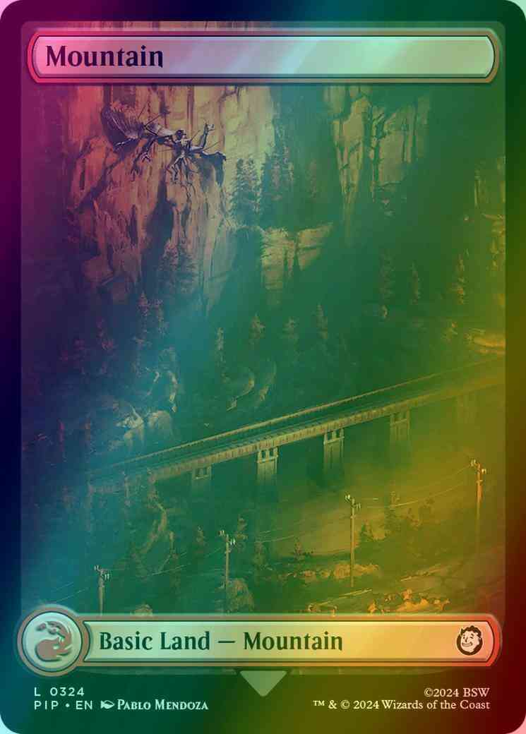 Mountain [324] [Full Art] [Fallout] [Foil]