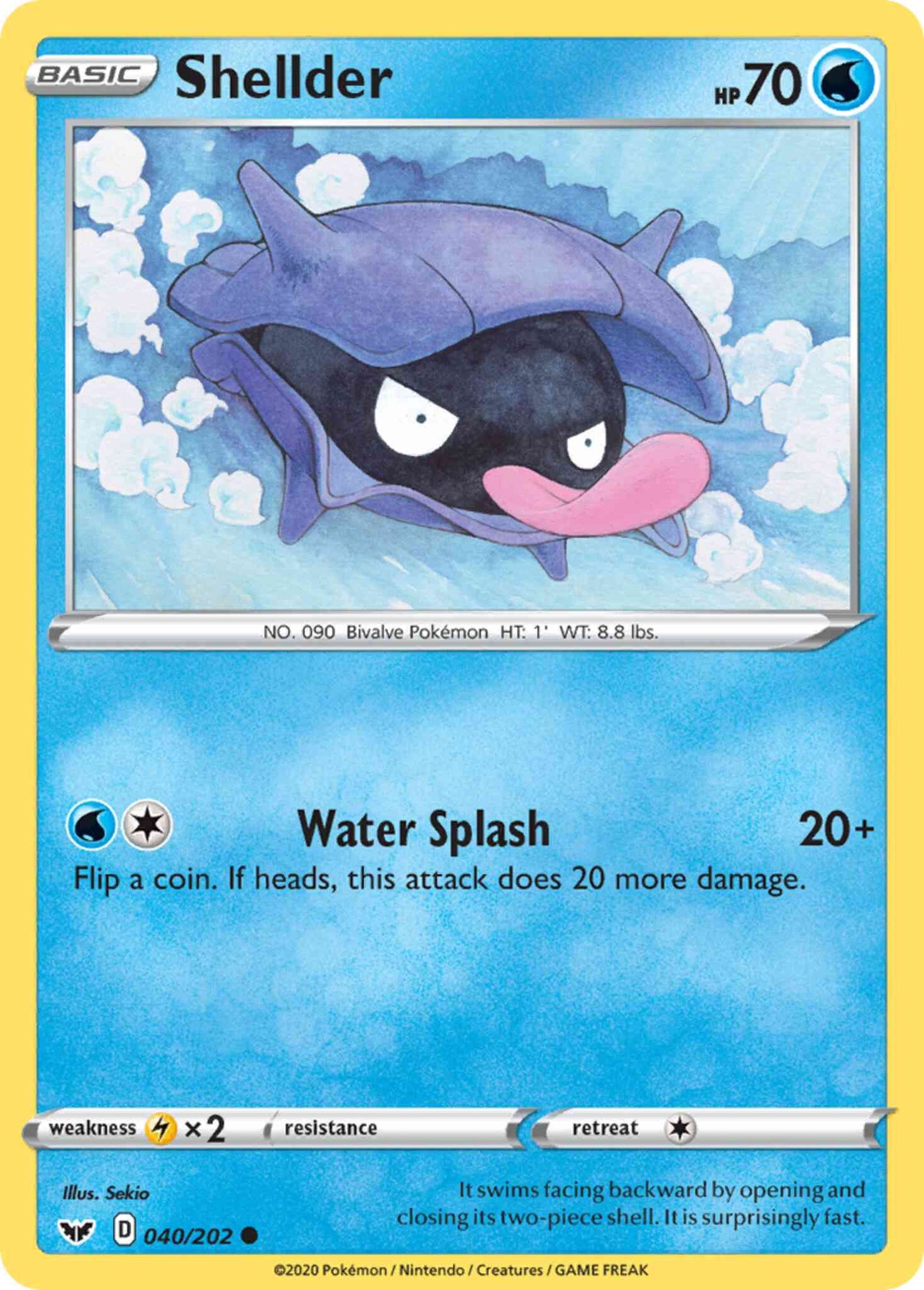 Shellder - 040/202 - Common [swsh1-040] [Reverse Holo]