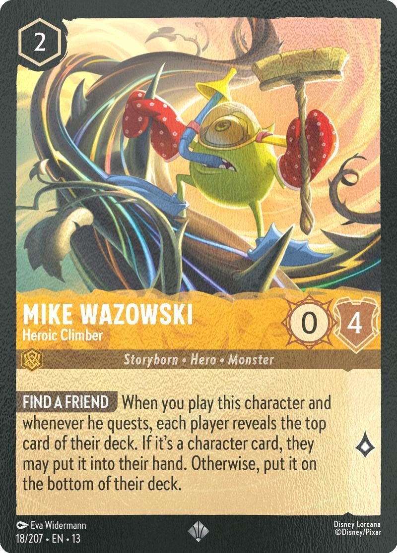 Mike Wazowski - Heroic Climber - 18/204 [Attack of the Vine!] [Cold Foil]