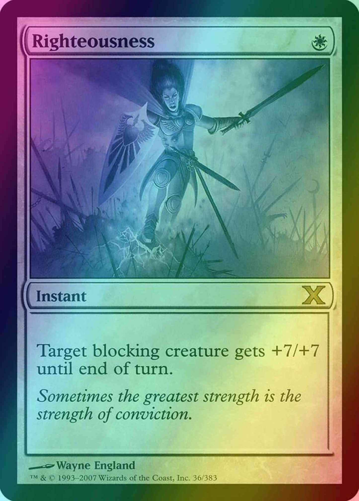 Righteousness [36] [Tenth Edition] [Foil]