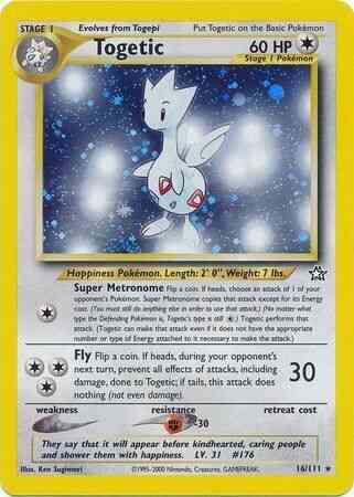 Togetic - 16/111 - Rare Holo - Unlimited [neo1U-16] [Holo]