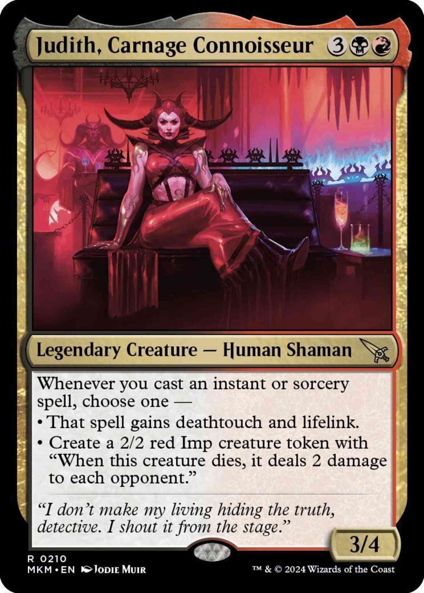 Judith, Carnage Connoisseur [210] [Murders at Karlov Manor] [Non-Foil]