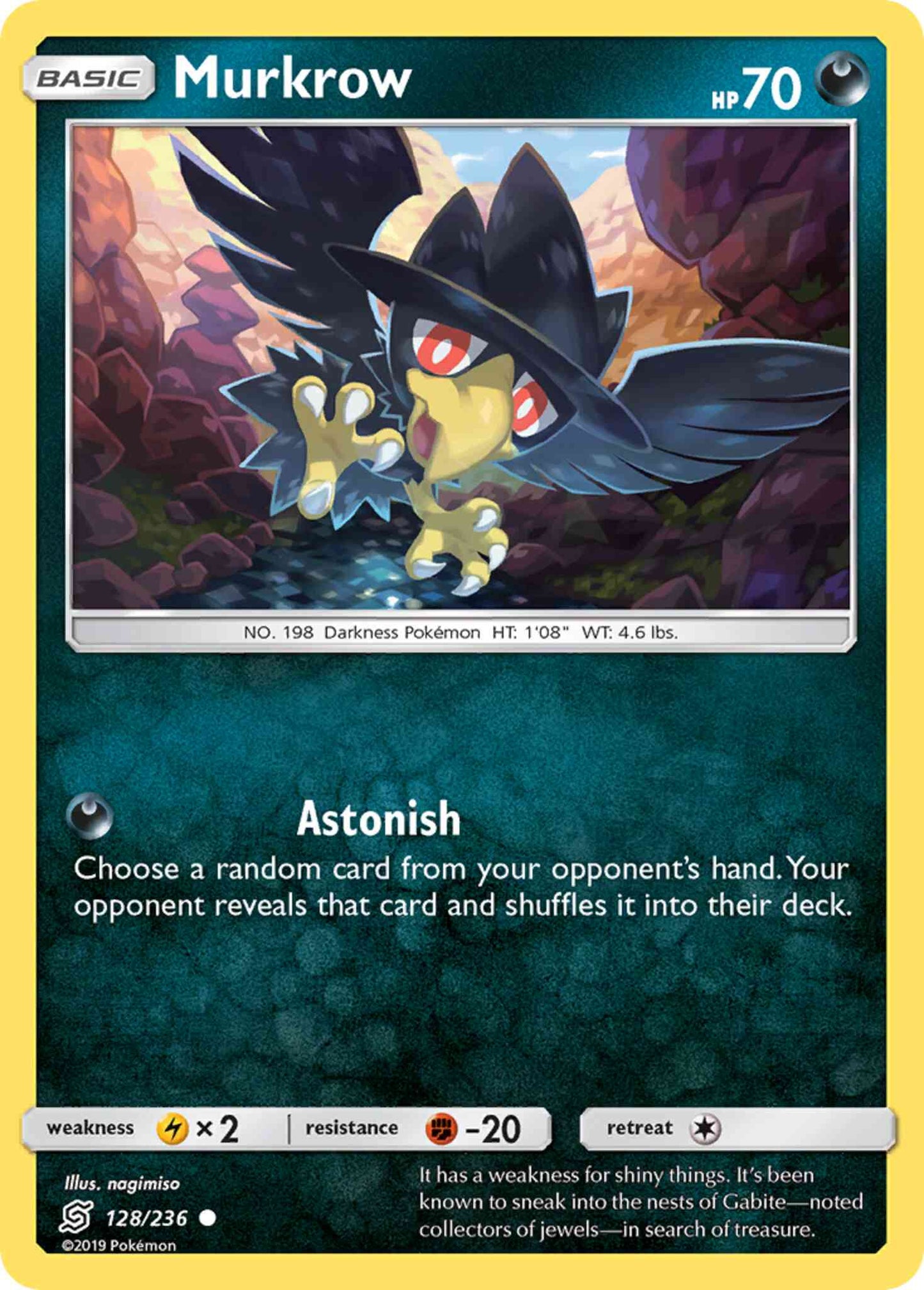 Murkrow - 128/236 - Common [sm11-128] [Reverse Holo]