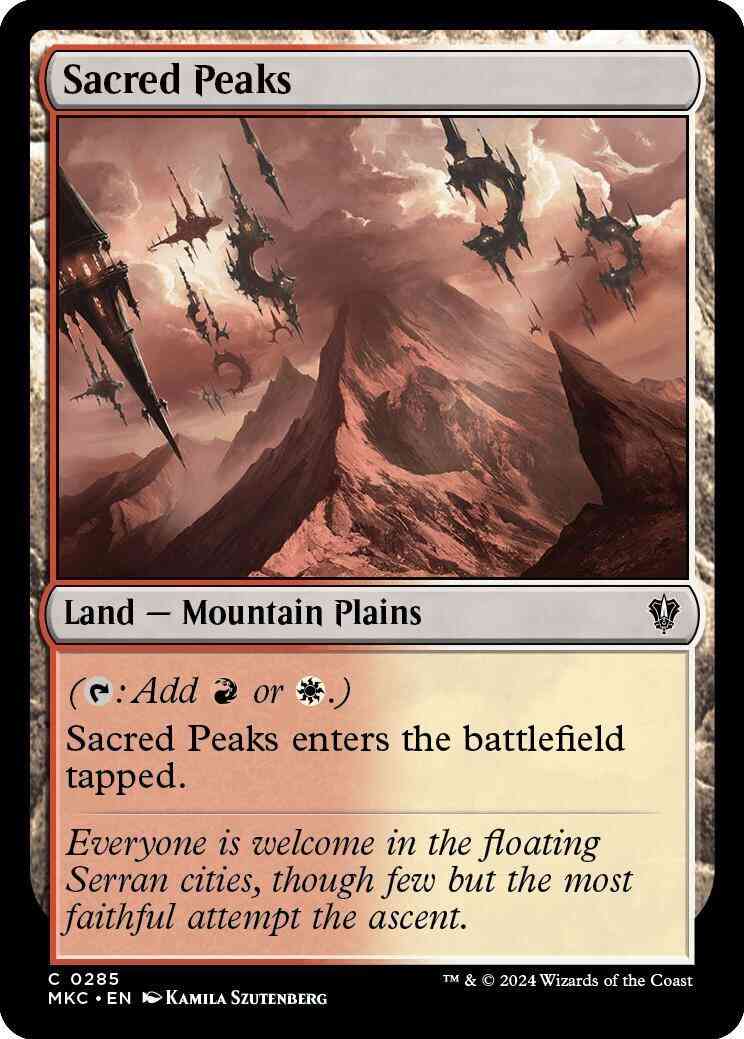 Sacred Peaks [285] [Murders at Karlov Manor: Commander] [Non-Foil]
