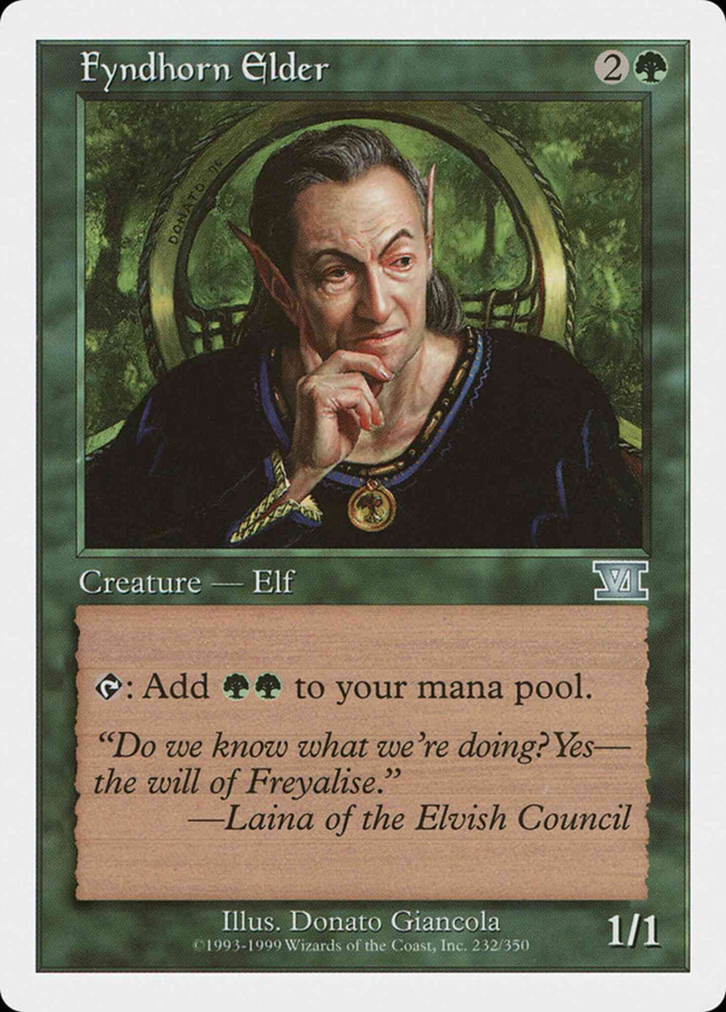 Fyndhorn Elder [232] [Classic Sixth Edition] [Non-Foil]