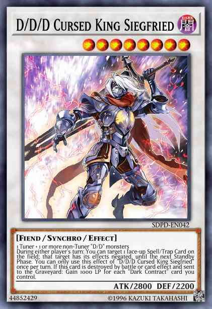 D/D/D Cursed King Siegfried - SDPD-EN042 - Super Rare - 1st Edition