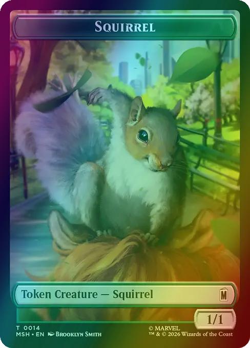 Squirrel Token (14) // The Void Token (10) [Marvel Super Heroes: Tokens] [Foil]