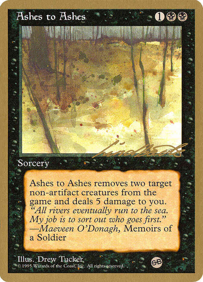 Ashes to Ashes [ll33sb] [Pro Tour Collector Set] [Non-Foil]