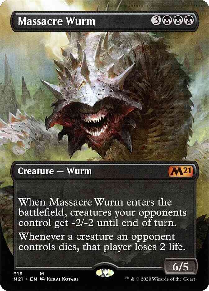 Massacre Wurm [316] [Alternate Art] [Core Set 2021] [Non-Foil]