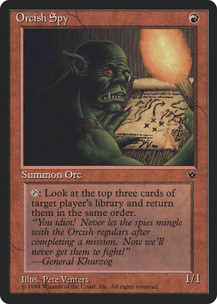 Orcish Spy [Pete Venters] [61c] [Fallen Empires] [Non-Foil]