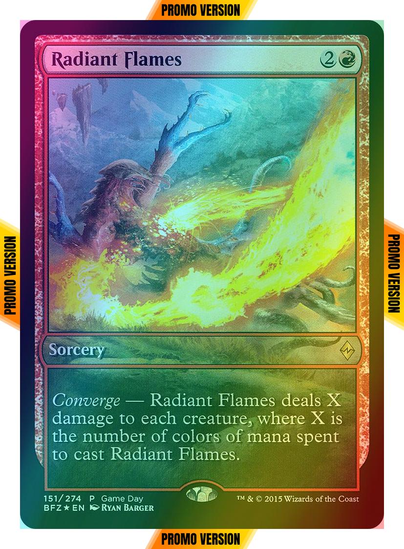 Radiant Flames [151] [Game Day Promo] [Battle for Zendikar Promos] [Foil]