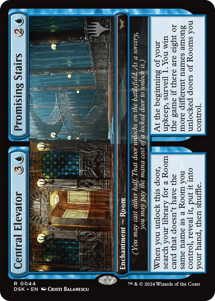 Central Elevator // Promising Stairs [44p] [Promo Pack] [Duskmourn: House of Horror: Promos] [Non-Foil]