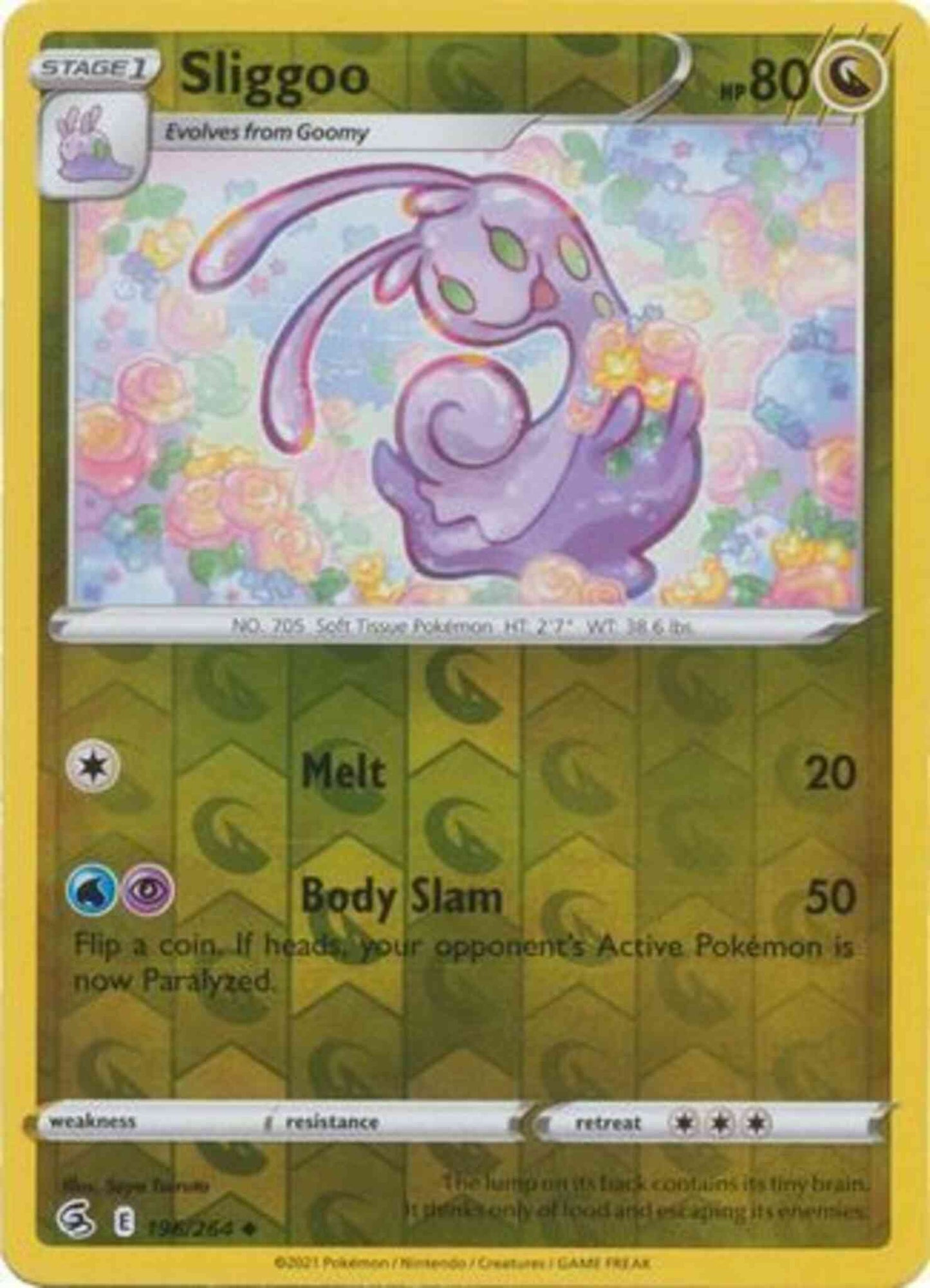 Sliggoo - 196/264 - Uncommon [SWSH8-196] [Reverse Holo]