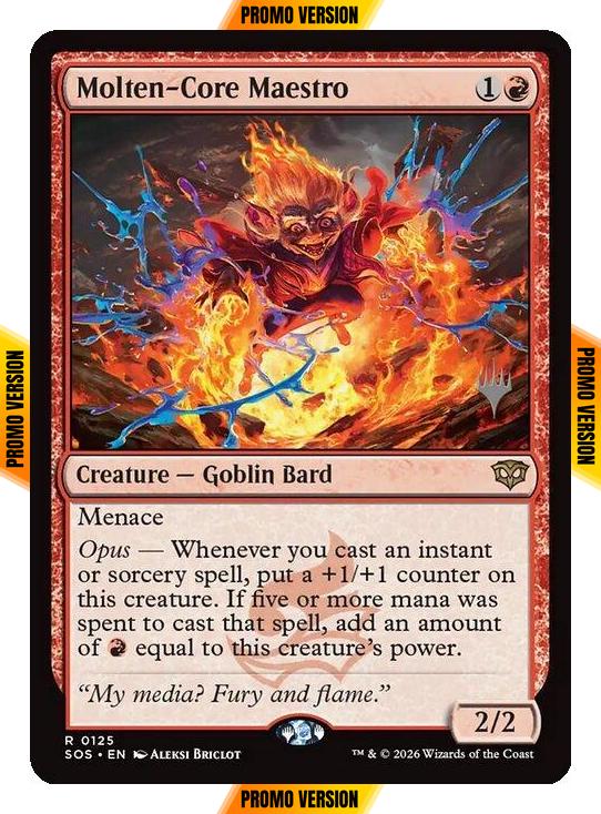 Molten-Core Maestro [125p] [Promo Pack] [Secrets of Strixhaven Promos] [Non-Foil]