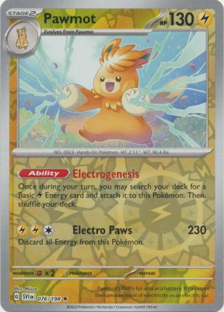 Pawmot - 076/198 - Rare [sv01-076] [Reverse Holo]