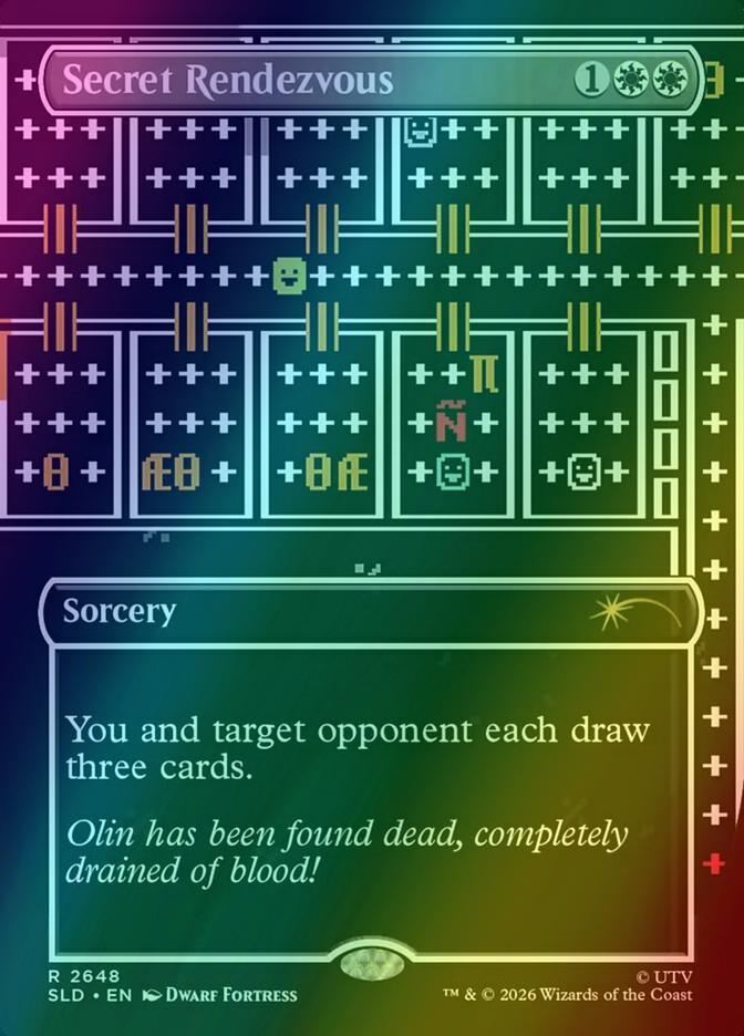 Secret Rendezvous [2648] [Borderless] [Dwarf Fortress] [Secret Lair Drop] [Foil]