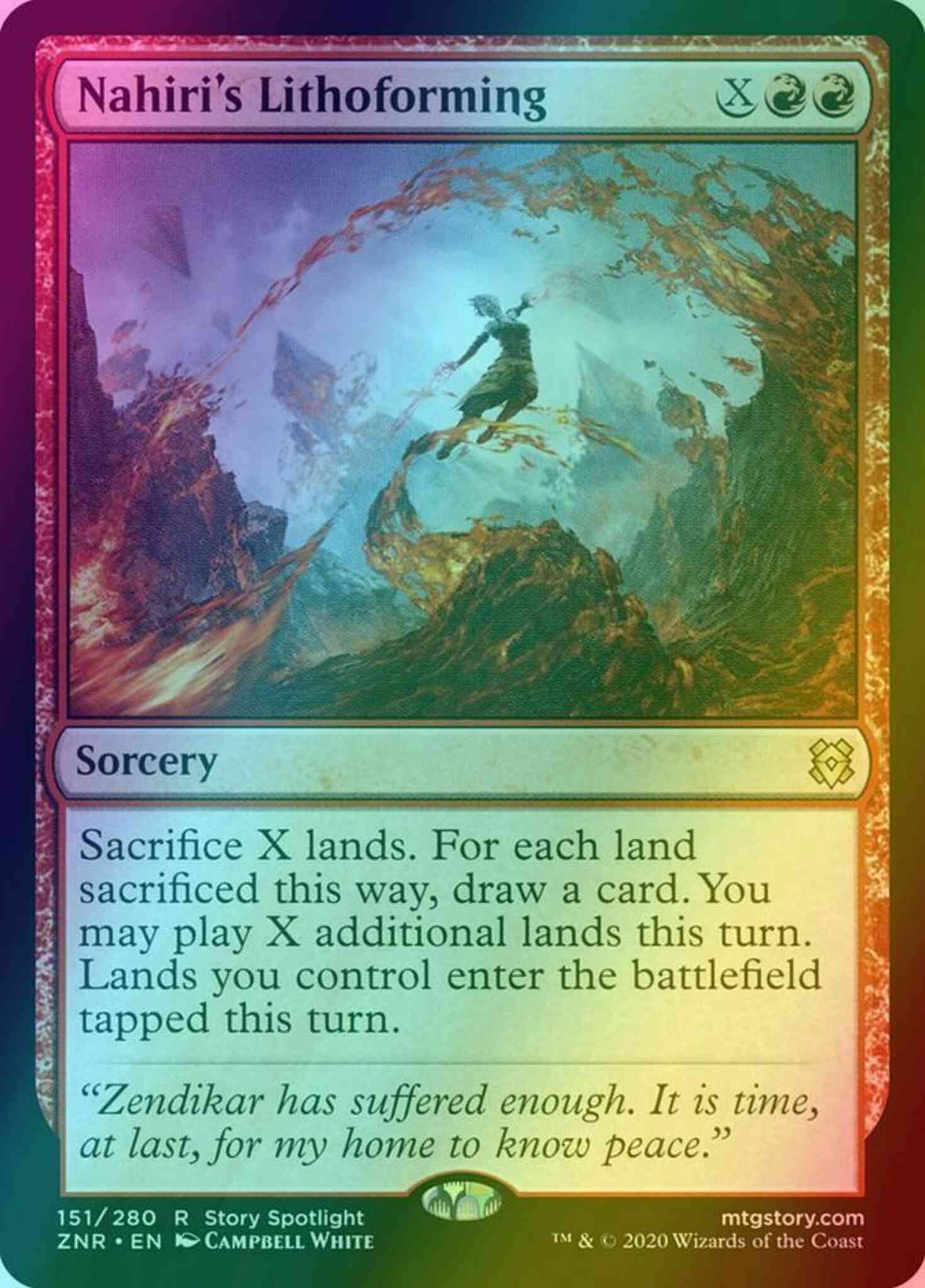 Nahiri's Lithoforming [151] [Zendikar Rising] [Foil]
