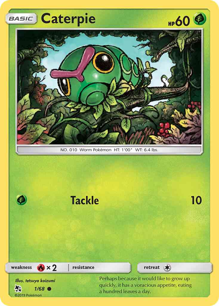 Caterpie - 1/68 - Common [sm115-1] [Non-Holo]