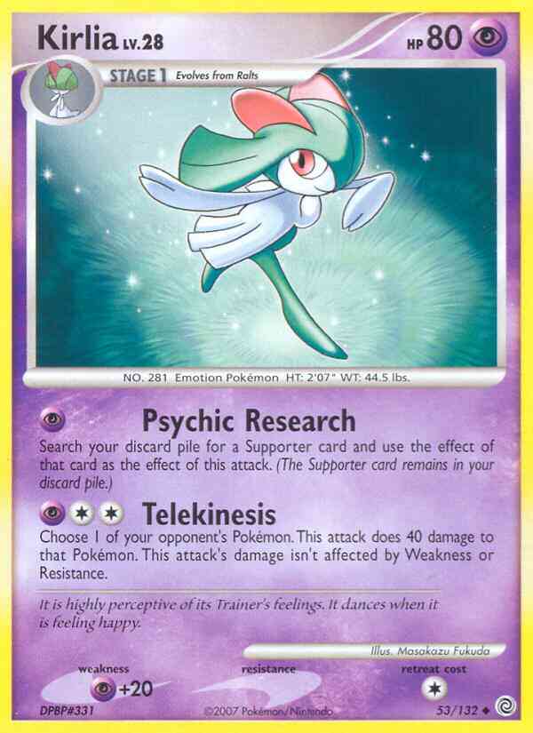 Kirlia - 53/132 - Uncommon [dp3-53] [Non-Holo]