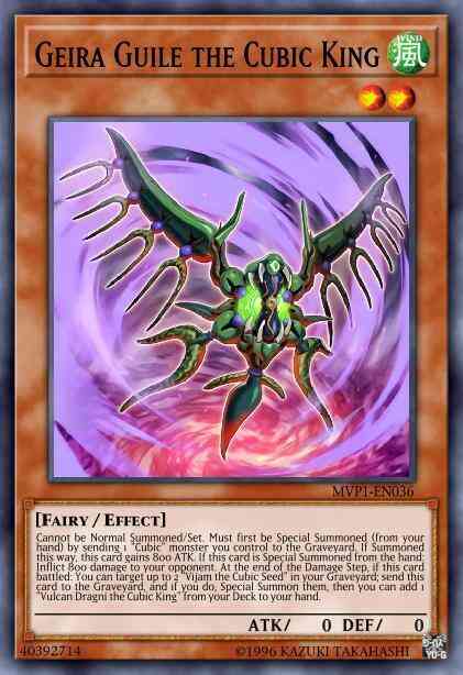 Geira Guile the Cubic King - MVP1-ENG36 - Gold Rare - 1st Edition